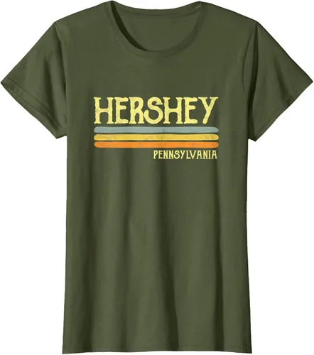 Vista 69 de Camiseta vintage de regalo de recuerdo de Hershey Pennsylvania PA, Negro, S