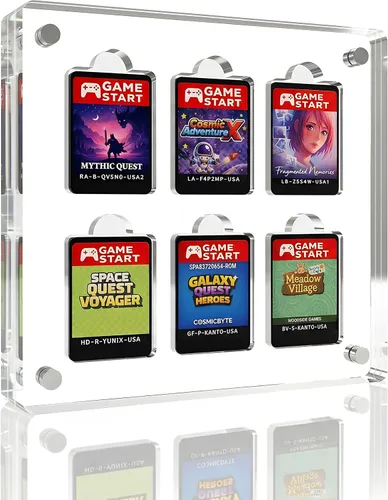 Vista 10 de Estuche de exhibición de cartuchos de videojuegos, compatible con soporte para tarjetas Gameboy Advance, marco acrílico magnético para colección