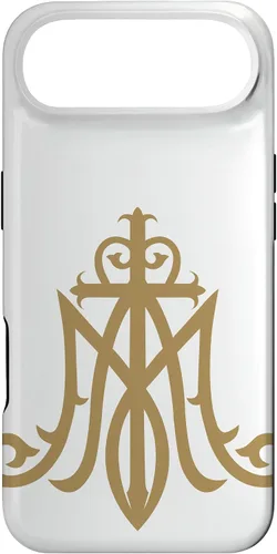 Vista 27 de Funda católica con monograma para iPhone 16 Virgin Mary Insignia Ave Maria