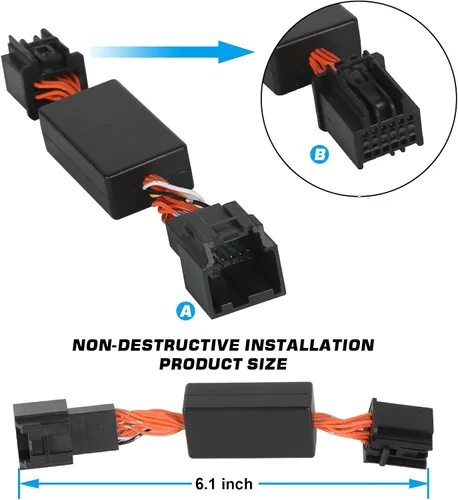 Vista 5 de Eliminador de parada de arranque automático para Jeep Wrangler JL JLU 2018-2024, cable de sistema de motor Plug Play de fácil instalación