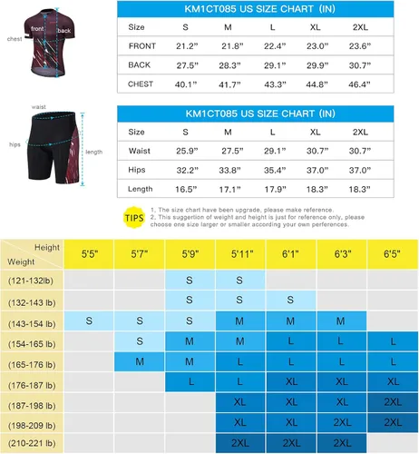 Vista 6 de Santic Maillot de ciclismo de manga corta para hombre ropa de bicicleta de carretera con relleno