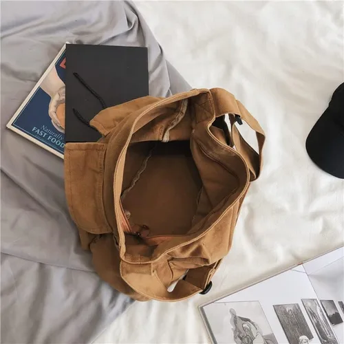 Vista 4 de Bolso cruzado bohemio hipster hobo bohemio hippie bolso bandolera bolso de lona bolso estético bolso grande bolso de hadas Grunge bolso