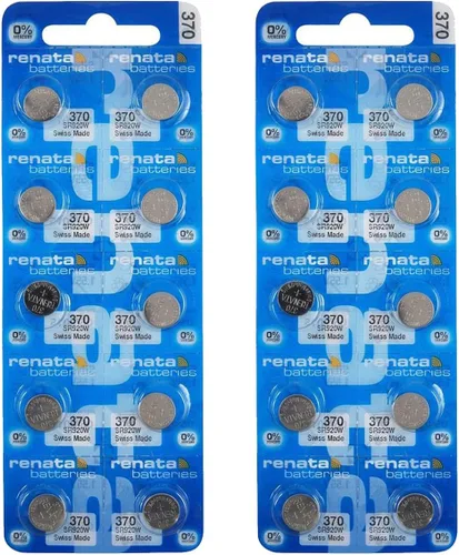 Vista 10 de Renata 370 SR920W Baterías – 1.55 V Óxido de Plata 370 Batería de reloj (2 unidades)