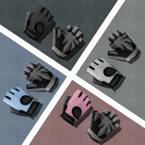 Vista 8 de LIFECT Essential - Guantes de entrenamiento transpirables, guantes de levantamiento de pesas sin dedos con parte trasera abierta curvada