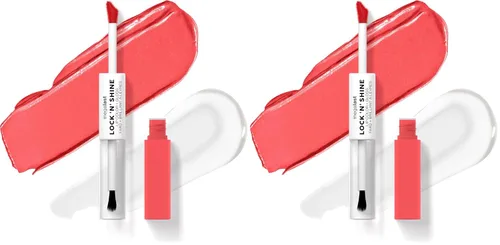 Vista 22 de wet n wild Megalast Lock 'N' Shine Lip Color + Gloss Lipstick Affogato Dreams