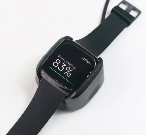 Vista 4 de Base de carga de repuesto compatible con cargador Fitbit Versa 2 SE/Versa 2, (no para Versa 1), 1 paquete de cable de soporte de base de carga