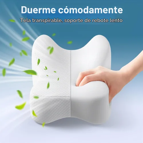 Vista 4 de Almohada de rodilla para dormir de lado, almohada grande y cómoda de espuma viscoelástica para dormir de lado, correa ajustable, almohada