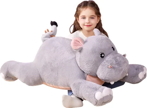 Vista 12 de IKASA Animal de Peluche de Gato Grande Juguete de Peluche, Gatito Gigante Lindo Juguetes Suaves Jumbo, Peluche Enorme de Gran Tamaño Peluche