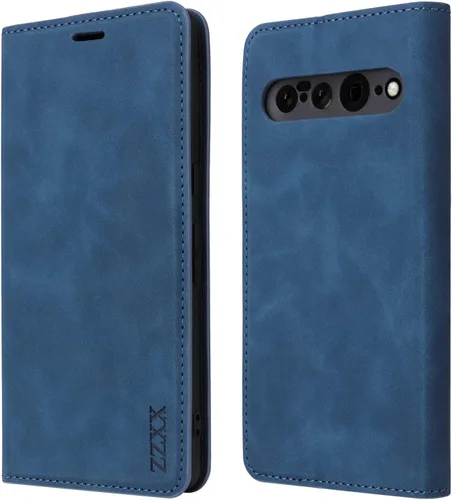 Vista 8 de ZZXX Funda tipo cartera para Google Pixel 7 Pro con bloqueo RFID, ranura para tarjetas, función atril, magnética, de piel suave, para Google Pixel 7