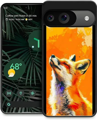 Vista 207 de Compatible con Google Pixel 4A 5G Mobile Case Creative Acrylic Panel trasero Silicona Protección Grip especialmente diseñado para Google Pixel 4A 5G