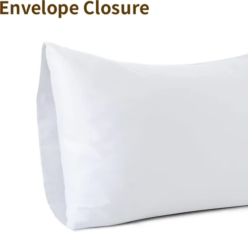 Vista 72 de Juego de 2 fundas de almohada 100% de algodón egipcio, fundas de almohada refrescantes de 400 hilos, fundas de almohada suaves y transpirables