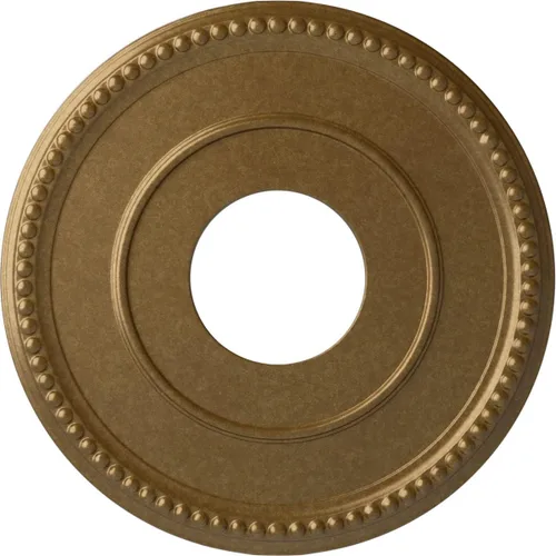 Vista 49 de Ekena Millwork Bradford Medallón de techo, Oro Pintado a mano dorado