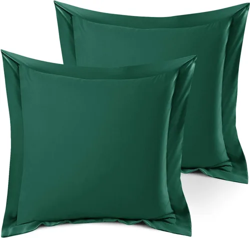 Vista 87 de Nestl Juego de 2 fundas tipo sham de almohada suaves - Fundas de almohada de microfibra de doble cepillado - Fundas de almohada de cama premium