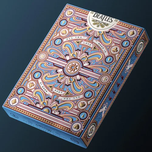 Vista 5 de theory11 Las cartas de juego premium de Los Beatles - Baraja azul, cartas coleccionables oficialmente licenciadas