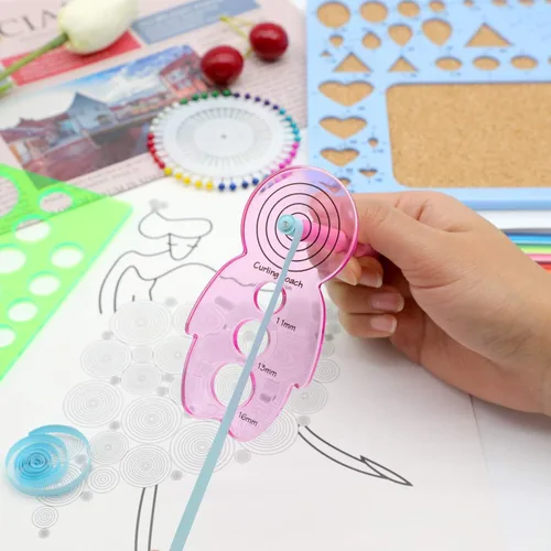 Vista 4 de KITANIS 14 herramientas de papel y suministros, incluye 5 bolígrafos de doble cabeza, 4 bolígrafos ranurados, 2 herramientas de carpeta de hueso