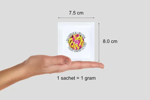 Vista 4 de Cultivos iniciadores para yogur casero L.Salivarius y L. Reuteri (paquete de 12 sobres)