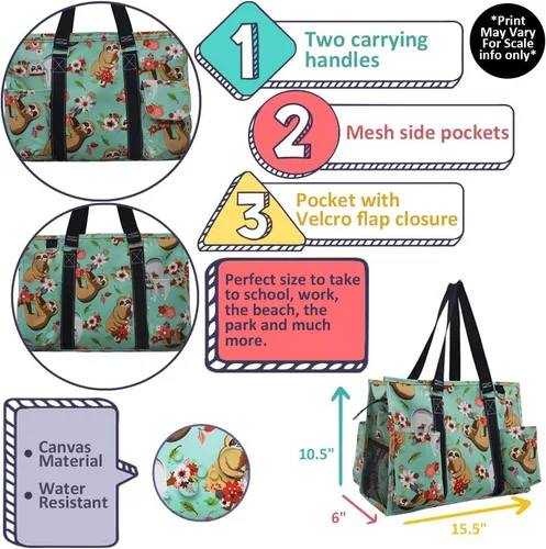 Vista 5 de Cherry Crosshatch Solid Print NGIL - Organizador con cremallera