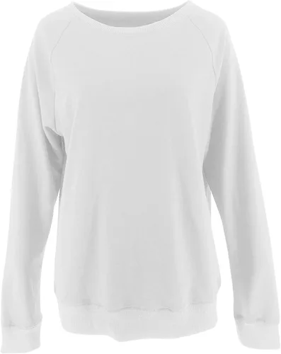 Vista 3 de PRETTODAY Sudaderas casuales de cuello redondo para mujer, manga larga, estilo raglán, color liso, holgadas