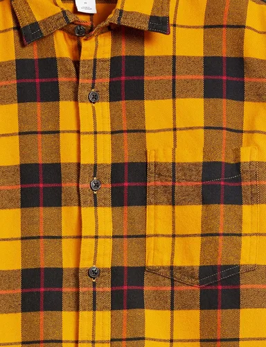 Vista 75 de Amazon Essentials Camisas de franela de manga larga para hombre, corte ajustado, a cuadros con botones