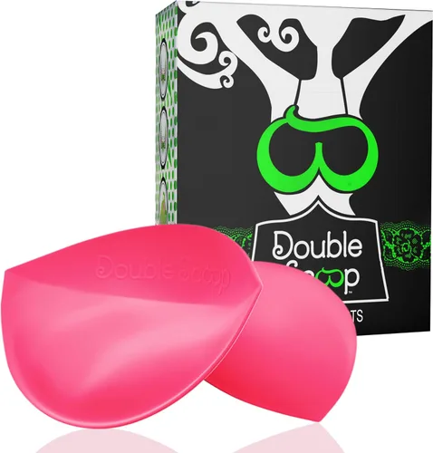 Vista 2 de Double Scoop Push Up Inserts wBonus Tape Sticky Strips, Instant Breast Implants, Replacement Bra Pads, Add A Cup AB,C,D