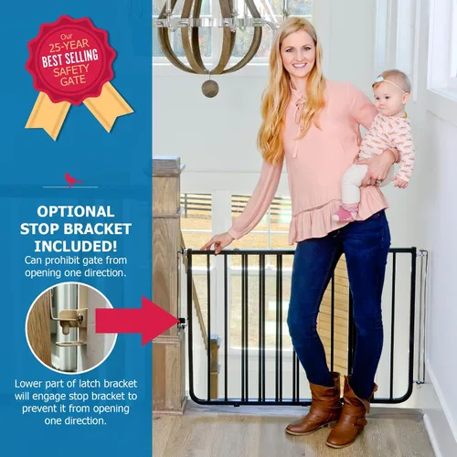 Vista 6 de Cardinal Gates SS30 Puerta Especial para Escaleras para Bebés para la Parte Superior de las Escaleras - Puerta Ajustable para Perros