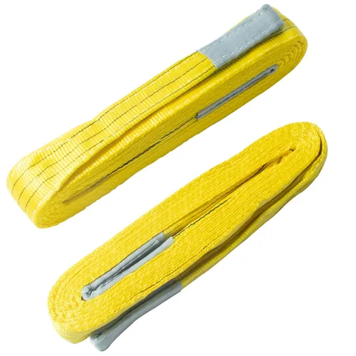 Vista 7 de Paquete de 2 eslingas de elevación industrial de 3"×6.5 pies, eslinga de poliéster resistente de 6600 libras, factor de seguridad 5:1, eslinga