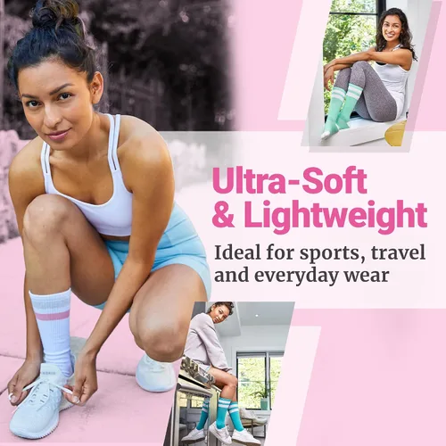 Vista 4 de LOVE CLASSIC Calcetines deportivos de compresión ligeros para mujer