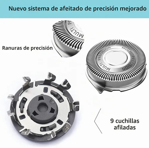 Vista 5 de Cabezal de afeitar de repuesto SH50 compatible con Philips Series 5000 Razor Head, solo se adapta a los modelos de media cabeza redonda S5370/84