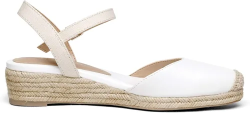 Vista 3 de DREAM PAIRS - Sandalias de plataforma con puntera cerrada y correa de tobillo elástica para mujer