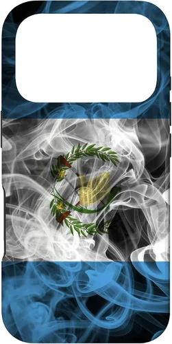Vista 30 de Smoke Guatemala Flag - Funda para iPhone 17 con diseño de nube de orgullo ahumado