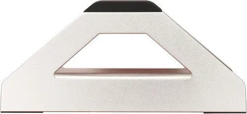 Vista 5 de Soporte vertical para laptop, soporte de ahorro de espacio para MacBook con ajuste de ancho sin herramientas, bonito aluminio anodizado