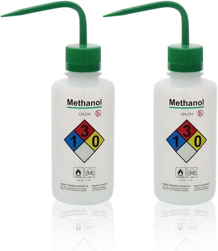 Vista 9 de 2pcs de botellas de lavado de seguridad, vol.16.9 fl oz 17oz, botella de lavado de acetona, material de LDPE, LVM004