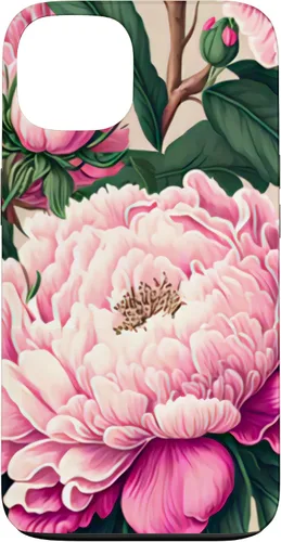 Vista 7 de Funda con diseño artístico de peonía rosa para iPhone 16