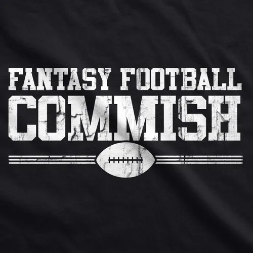 Vista 2 de Mens Fantasy Football Commish T Shirt Funny Gift for Dad Game Day Graphic Cool