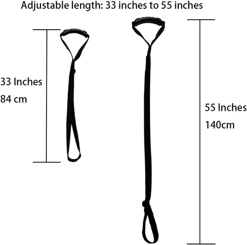 Vista 2 de Correa de asistencia de pie para kayak, asas de arrastre de canoa, cordón ajustable para tracción de SUP, kayak, ayuda de pie, accesorios