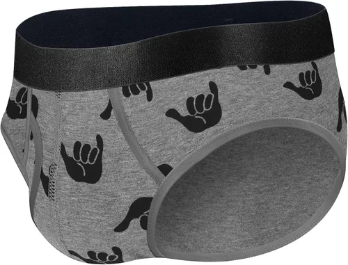 Vista 5 de Calzoncillos de algodón para hombre, suaves, transpirables, cómodos, con bolsa en U
