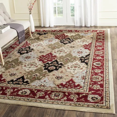 Vista 12 de SAFAVIEH Lyndhurst Collection - Alfombra de pasillo, 2 pies 3 pulgadas x 6 pies, multicolor y rojo, diseño oriental tradicional, no desprende pelusa