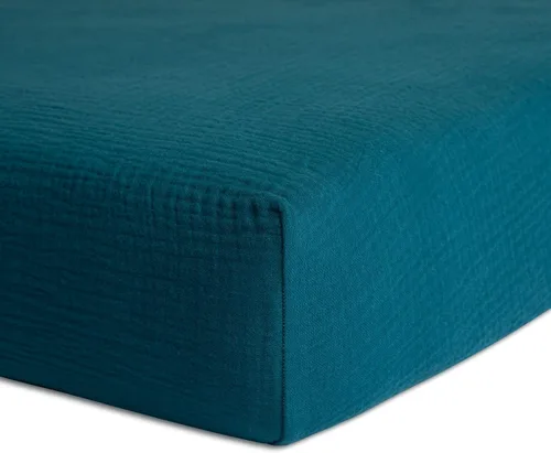 Vista 20 de Meracorallo Sábana bajera de muselina para cuna, 100% algodón, 28 x 52 pulgadas, suave y transpirable, para colchones estándar de cuna y niños