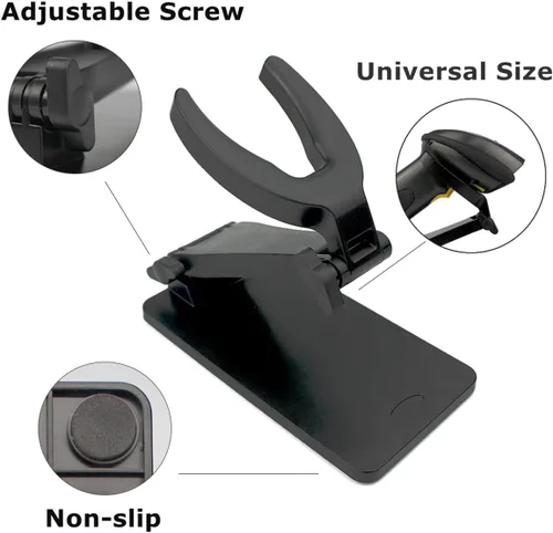 Vista 3 de ANVESE Soporte universal para escáner de código de barras, soporte para escaneo de código de barras, soporte para lector de código de barras