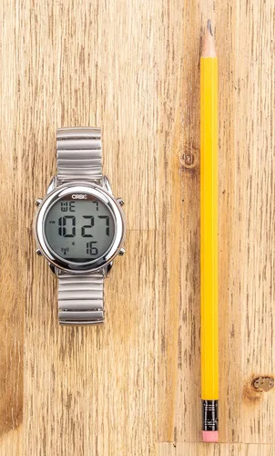 Vista 4 de Reloj digital de voz en inglés grande y transparente para ciegos, con discapacidad visual o ancianos.