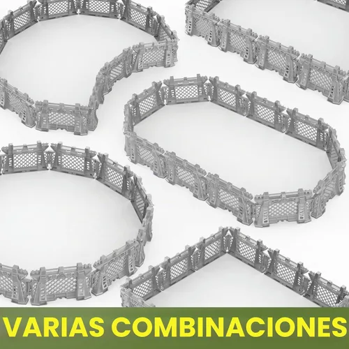 Vista 7 de Oriate Juego de Accesorios de Cercado de Captura de Dinosaurio de 12 Piezas, Juguetes de Cerca de Jaula de Dinosaurio de Plástico para Fanáticos