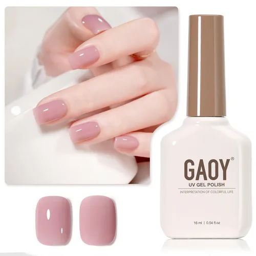 Vista 37 de GAOY - Esmalte de uñas de gel marrón, 16ml de esmalte de gel para quitar por remojo, curado con luz UV para arte de uñas, manicura DIY en casa, 2088