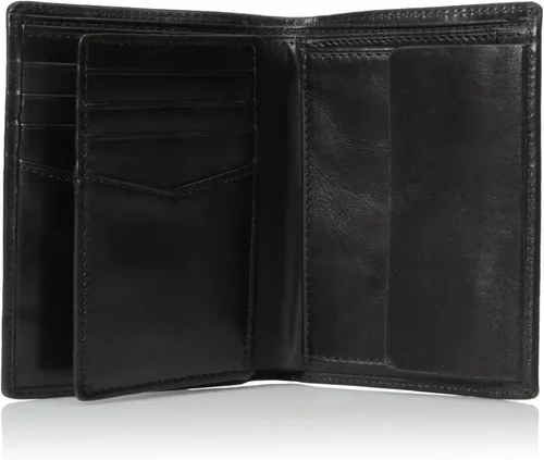 Vista 5 de Fossil Billetera plegable de cuero con bloqueo RFID para hombre de gran capacidad
