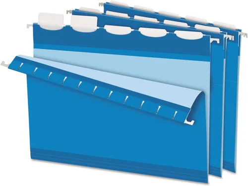 Vista 9 de Pendaflex Carpetas colgantes reforzadas Ready-Tab, tamaño carta, colores surtidos, 5 pestañas, 25/BX (42592)
