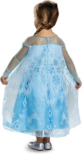 Vista 2 de Disfraz de Elsa clásico para niñas pequeñas de Disguise, Un solo