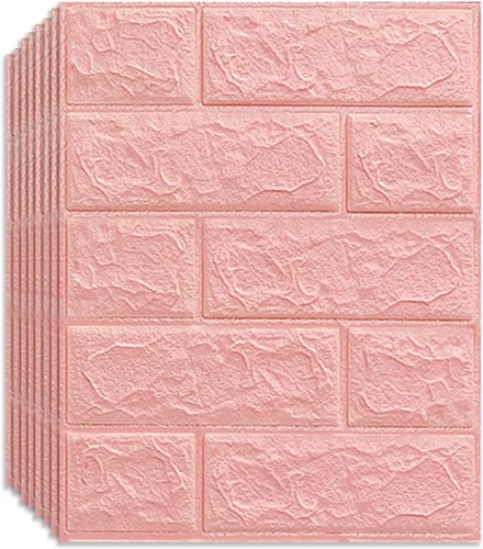 Vista 10 de Melairya Panel de pared 3D, 10 unidades, autoadhesivo, impermeable, de espuma de polietileno, anticolisión, utilizado para baño y sala de estar