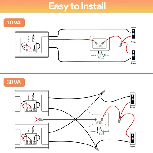 Vista 6 de Transformador de Timbre para Ring Video Doorbell, 16v 30va Transformador de Timbre Cableado Fuente de Alimentación, Compatible con Ring, Nest Hello