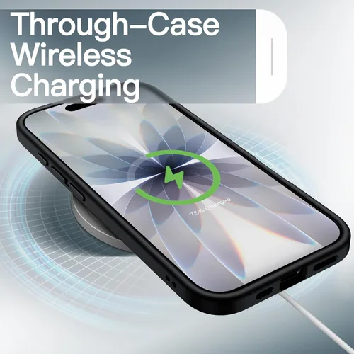 Vista 6 de JETech Funda mate para iPhone 17 de 6.3 pulgadas, protección contra caídas de grado militar, carcasa trasera translúcida esmerilada minimalista