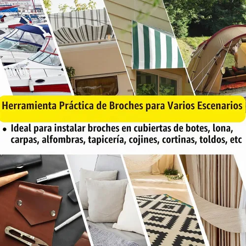 Vista 3 de MinliGUY Kit de botones a presión para broches de presión en cubierta de barco/lona/lona/tonneau