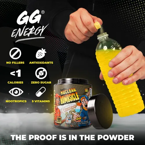 Vista 3 de Gamer Supps GG® Energy - CaseOh's Nuclear Bombsicle por CaseOh (100 porciones) - Energía de juego compatible con Keto y mezcla nootrópica, sin